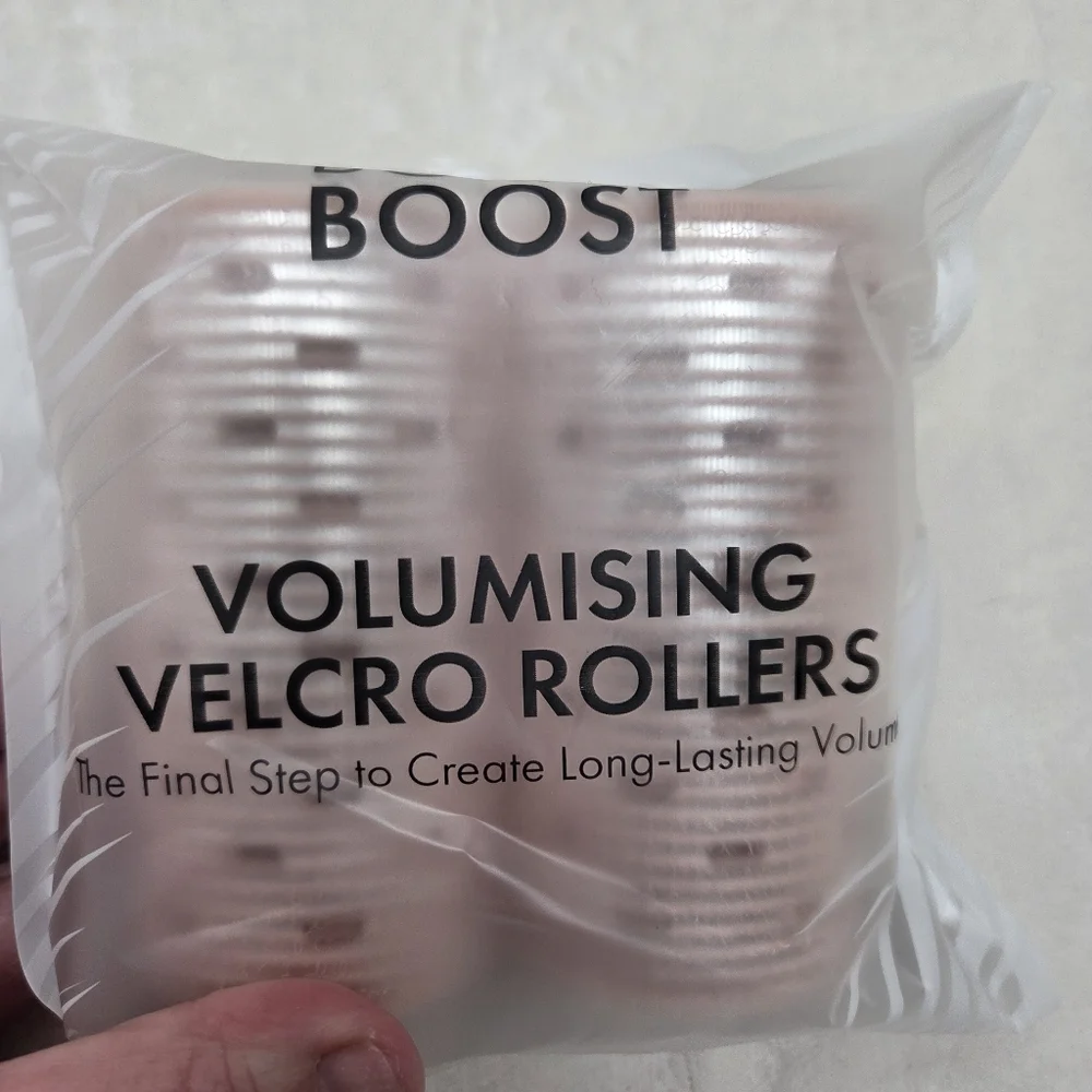 Bondi Boost Volumising Velcro Rollers - 8 Pack - Pink - NIB